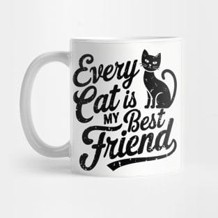 Every Cat Is My Best Friend Feline Lover Humor Mug